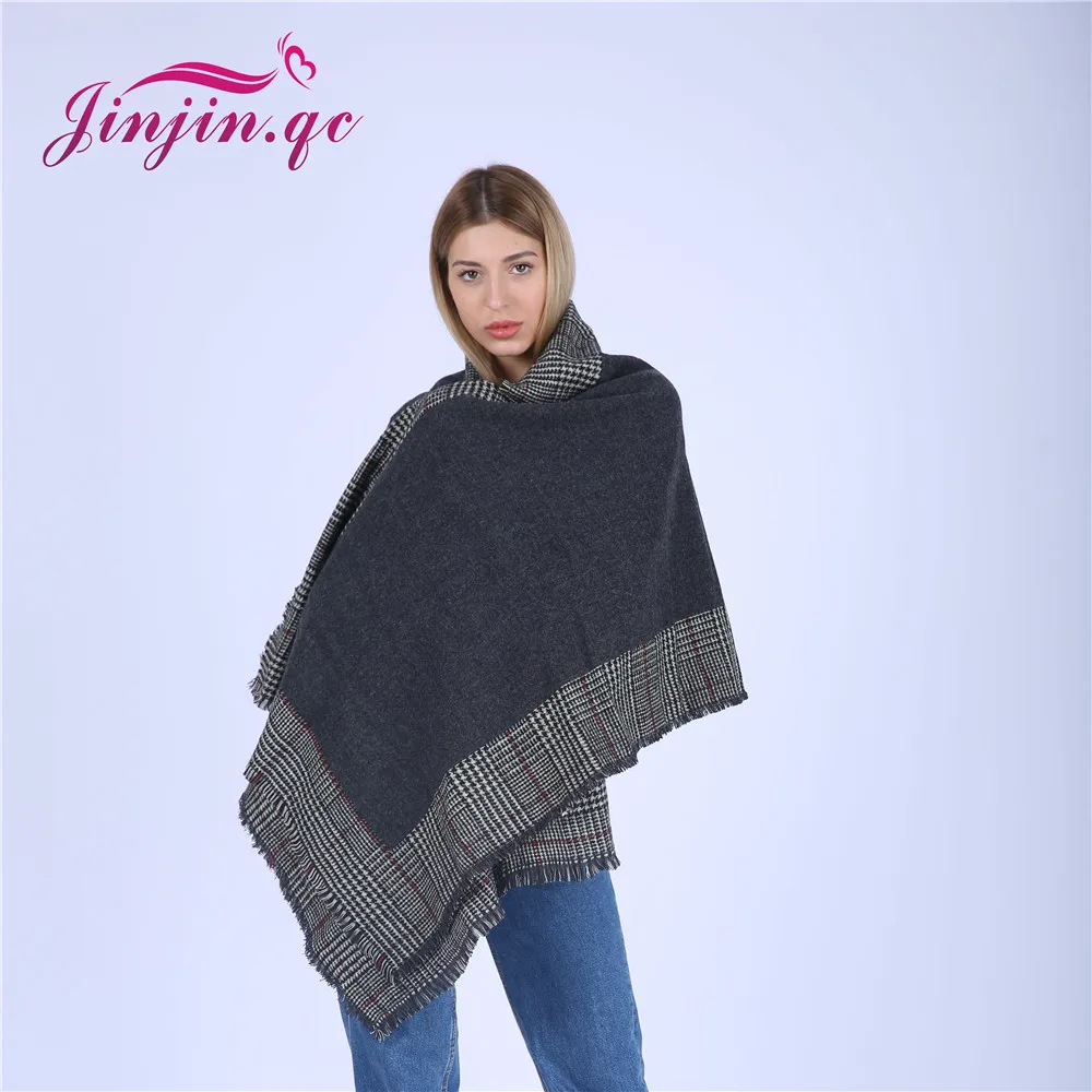 

Jinjin.QC Women Scarf Scarves and Shawls Cashmere Pashmina Acrylic Capes Echarpe Foulard femme Hijab Bandana Drop Shipping