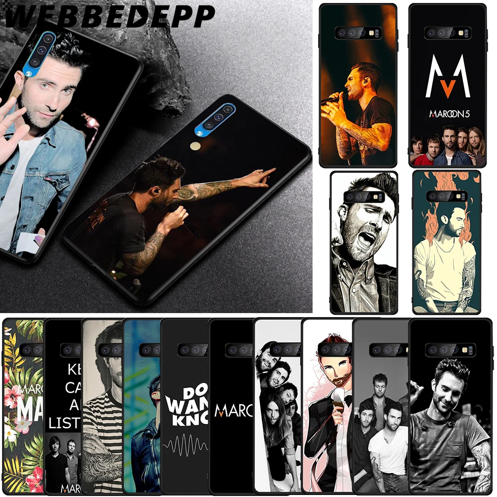 WEBBEDEPP Maroon 5 Мягкий ТПУ чехол для Samsung Galaxy S6 S7 Edge S8 S9 S10 Plus S10e | Мобильные телефоны и