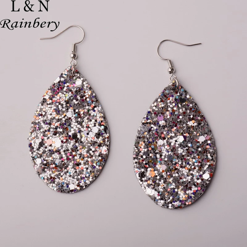 Lágrima forma pendientes de color pastel CJE1035//CJE1036//CJE1037
