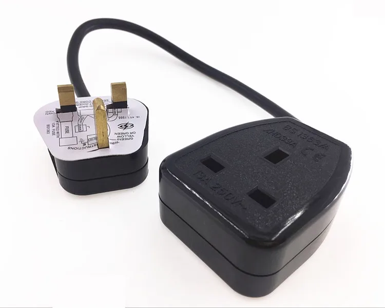 

UK extension cord , IEC UK 3Pin Male Plug to UK 3Pin Female Socket Power Adapter Cable ,13A