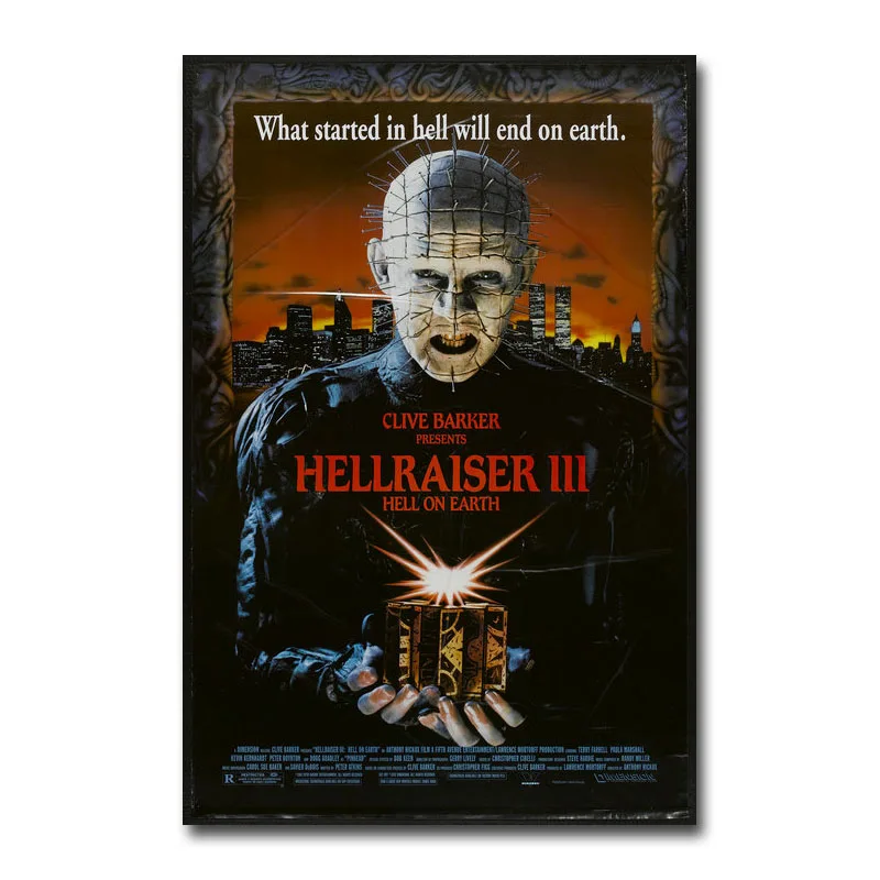 

Art Silk Or Canvas Print HELLRAISER Movie Poster 24x36 inch For Room Decor Decoration-001