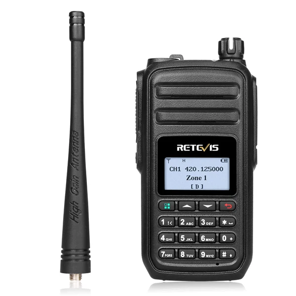 2 предмета Retevis RT80 DMR портативные рации 400-480 мГц DCDM VOX 999 Каналы двухстороннее Любительское радио FM радио + программы кабель