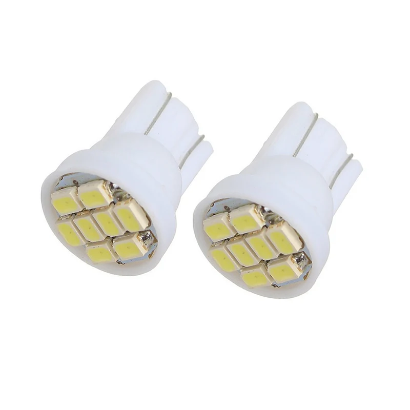 100 шт. белый светодиод T10 8 smd 1206 светодиодов 8SMD интерьер автомобиля свет 194 168 192 W5W