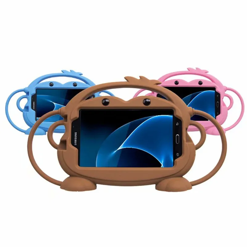 

DK 7inch Silicon Cartoon Monkey Design Case for samsung tab case T110 P3200 T113 T280 T230 Back Cover Protector Skin Tablet Case