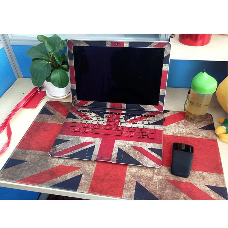 Latest ! 2017 Laptop Stickers Free Case PVC Skins Waterproof ABC Sides+Keys+Key Interstice Stickers For lenovo U310 U410