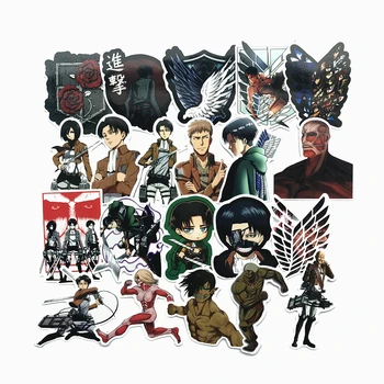 

2 style 21Pcs/Lot Attack on Titan waterproof 2020 Stickers For Decal Snowboard Luggage Car Fridge Car- Styling Sticker Pegatina