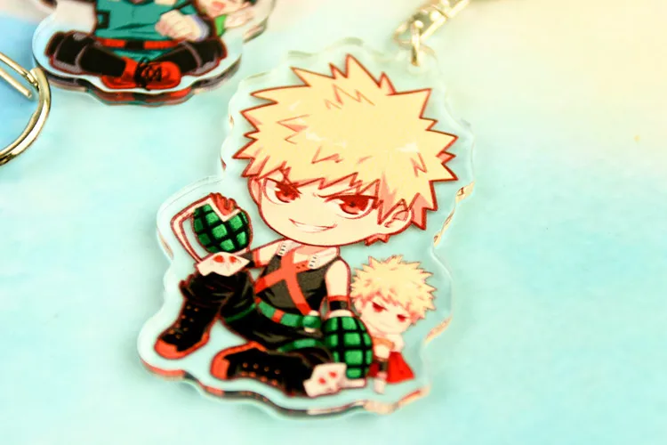 Японский аниме My Hero academic Midoriya Izuku Todoroki Shoto Косплей Kawaii акриловый брелок Подвеска