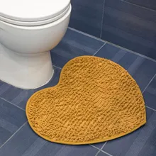 1 шт. абсорбент из пены с эффектом памяти для ванной Домашний напольный для Ванной Душа сердце Форма дверной коврик ковер мягкого тонкого волокна Мат