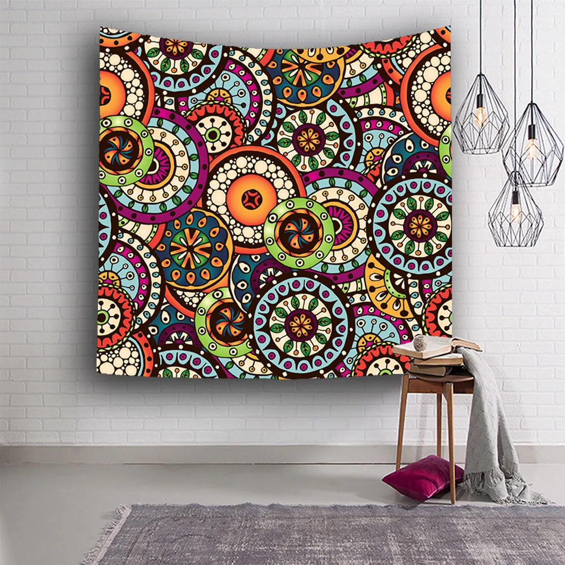 

Mandala Indian Tapestry Tribe Style Wall Hanging Bohemian Beach Towel Polyester Thin Blanket Yoga Shawl Mat