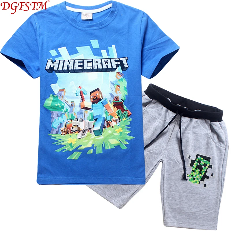 Minecraft الأطفال ملابس الصيف الطفل الكرتون الملابس الدعاوى أعلى + بانت 2 قطعة/المجموعة الاطفال عارضة الفتيان الملابس بدلات رياضية Minecraft الأطفال ملابس الصيف الطفل الكرتون الملابس الدعاوى أعلى + بانت 2 قطعة/المجموعة الاطفال عارضة الفتيان الملابس بدلات رياضية