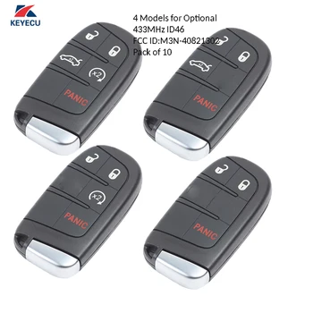 

KEYECU 10X Replacement Smart Remote Key Fob 433MHz ID46 for Dodge Chrysler Jeep Grand Cherokee FCC ID: M3N-40821302