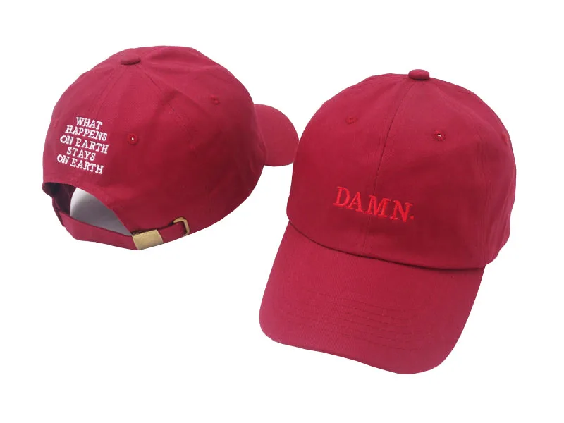 

Summer Fashion Embroidery DAMN. Caps WHAT HAPPENS ON EARYH STAYS ON EARTH Adjustable Hip Hop Snapback Baseball Caps damn Hats