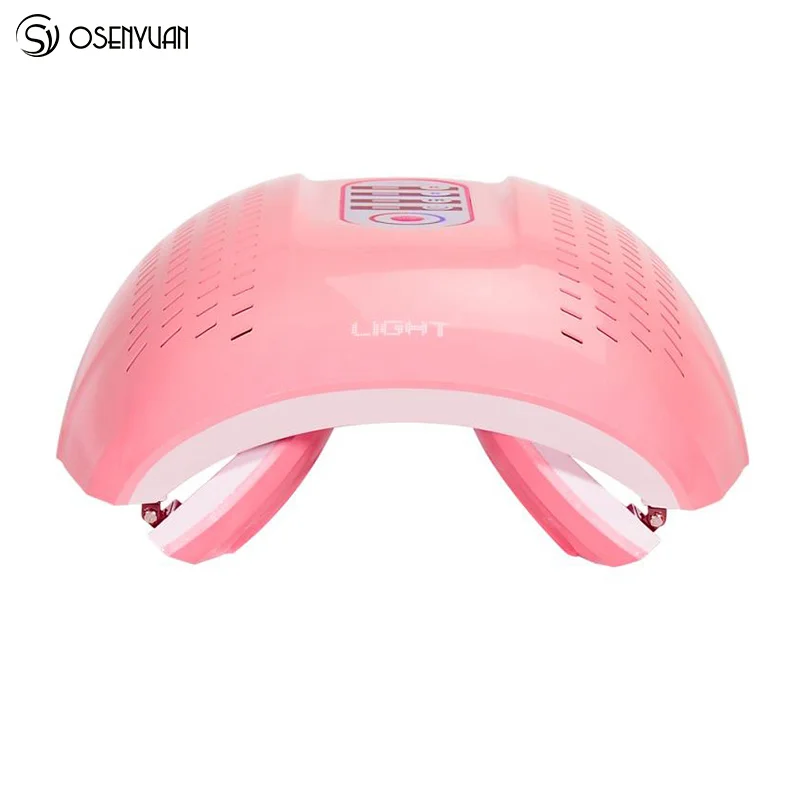 Профессиональный Фотон PDT светодиодный светильник маска для лица машина 4 цвета лечение акне отбеливание лица Омоложение кожи светильник терапия - Цвет: Розовый