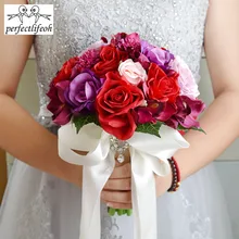 Perfectlifeoh Искусственный Свадебный букет свадебные букеты винтажные свадебное украшение искусственное Свадебные букеты