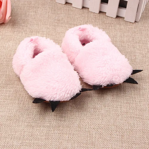 pink baby slippers