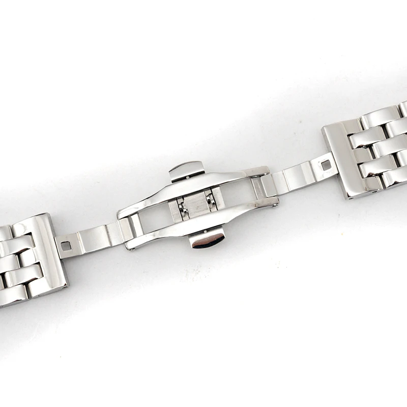 Luxury Stainless Steel 20/22/24/26mm Watchband Butterfly Buckle Watch Bands Strap Automatic Fold Deployment Clasp Strap Bucklen