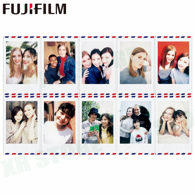 Fujifilm Instax Mini 8 9 пленка Airmail Fuji мгновенная фотобумага 10 листов для 70 7 s 50 s 50i 90 25 Share SP-1 2 Lomo camera