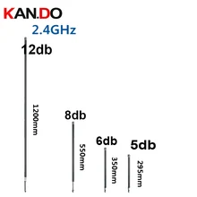 ISM 2,4G 5-12dbi очки 2,4 GHz wifi антенна 2,4G антенна Беспроводная передача изображения piple антенна 2400-2500mhz N female
