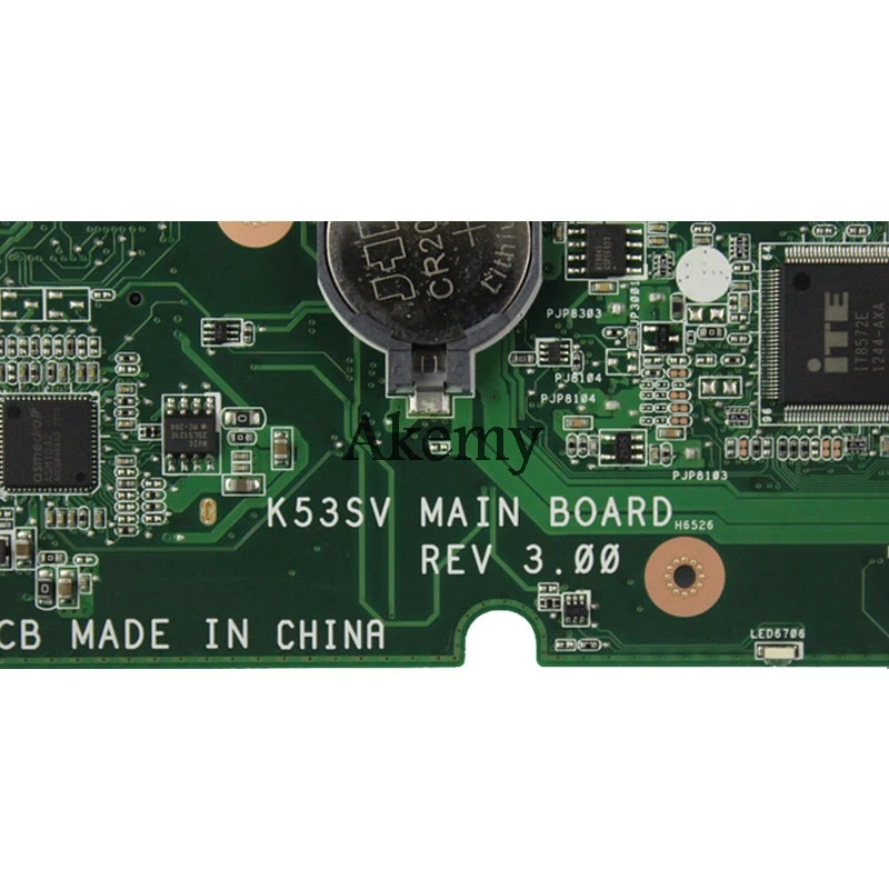 Akemy K53SV материнская плата для ноутбука ASUS K53SM K53SC K53S A53S оригинальная материнская плата K53SV REV3.0 USB 3,0 GT540M 1 Гб 8* памяти