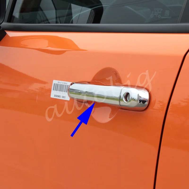 Glossy Chrome Door Handle Cover For Jeep Renegade (BU) 2015 2016 2017