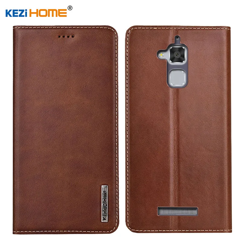 

Case for ASUS Zenfone 3 Max ZC520TL KEZiHOME Luxury Genuine Leather Flip wallet Cover for ASUS ZC520TL Phone cases