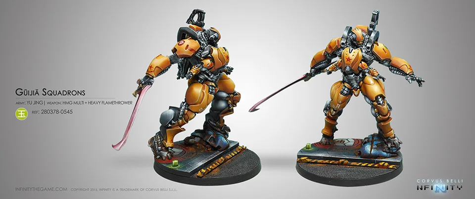 [Loong Way Miniatures] Corvus Belli Infinity 0545 GUIJIA SQUADRON 32 мм Металлические Миниатюрные | Игрушки и