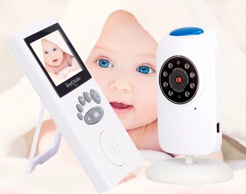 Babykam niania elektroniczna z kamer cry baby 2,4 дюймов ЖК дисплей ИК Ночное Видение температура мониторы колыбельные VOX niania kamera