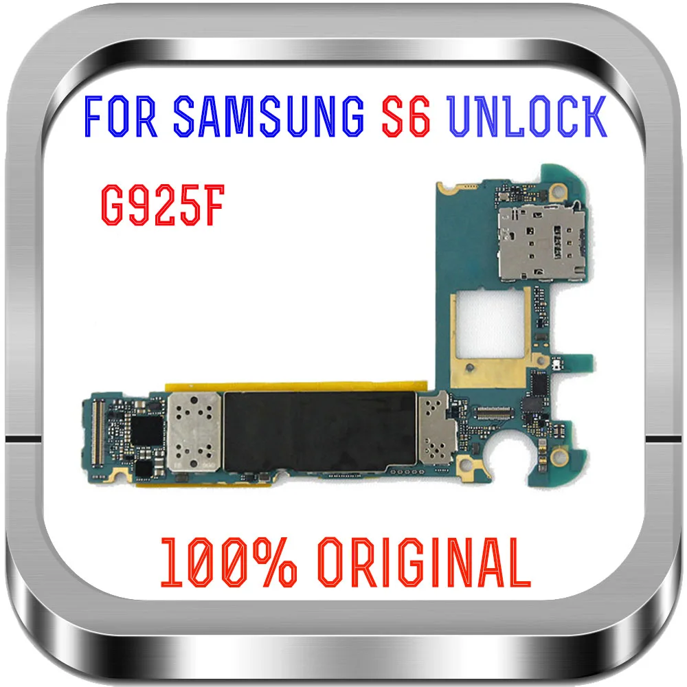 

Europe Version for Samsung S6 G925F G925FQ Motherboard 32gb Original Unlocked for Samsung Galaxy S6 Edge G925F Logic boards