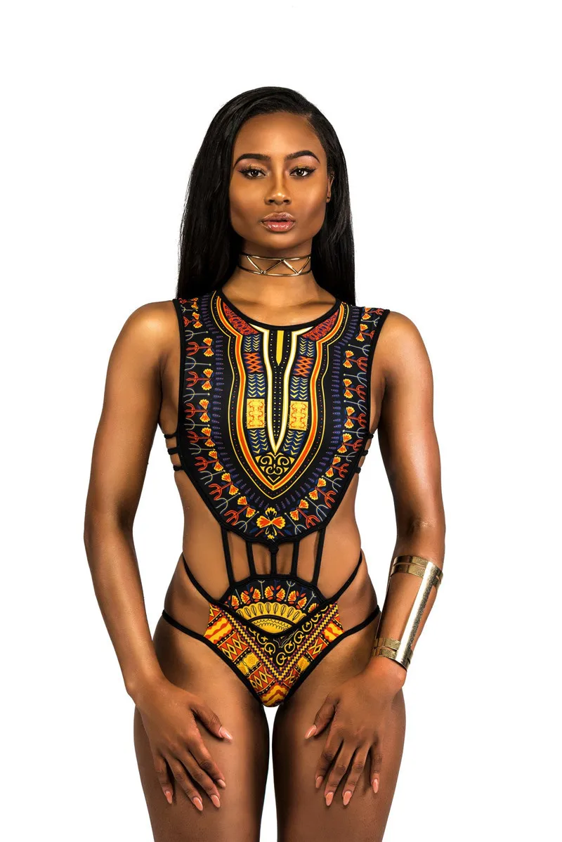 Сексуальный женский этнический Цветочный купальник, Африканский купальный костюм, высокая талия, с принтом, накидка, набор бикини, купальный костюм, пляжная одежда
