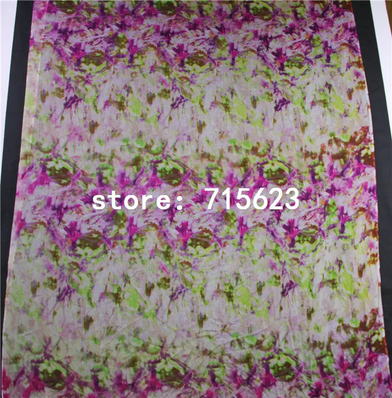 

16070155 silk fabric printed silk chiffon fabric for silk dress