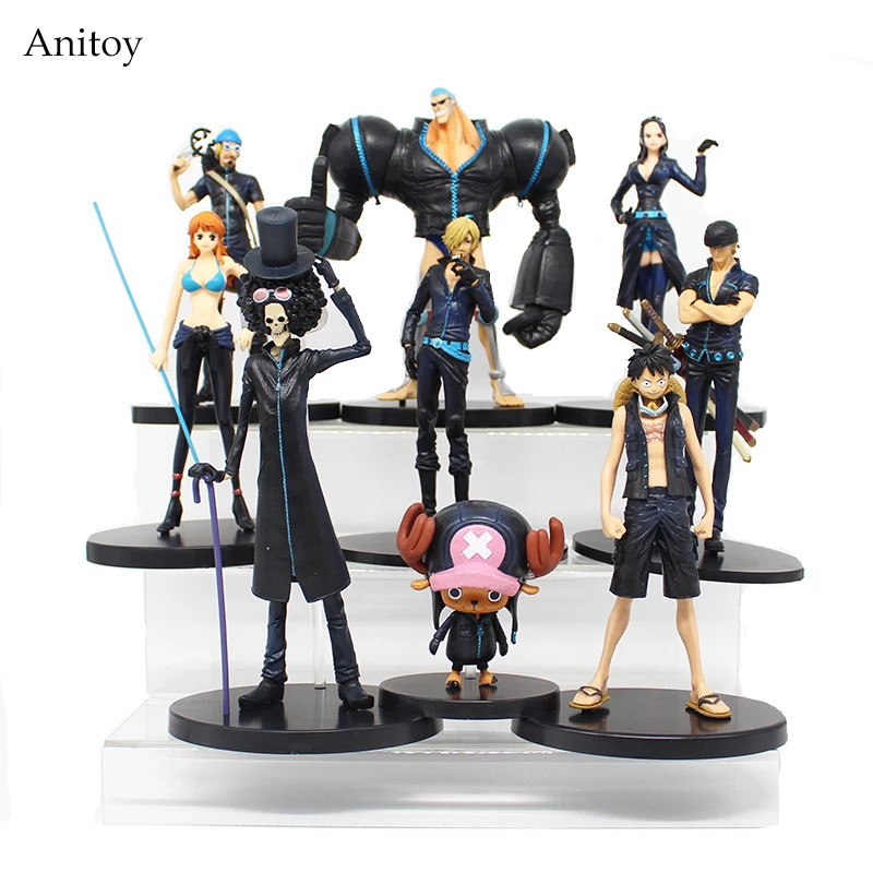 

Anime One Piece Film Gold Luffy Chopper Brook Robin Franky Usopp Nami Zoro Sanji PVC Action Figure Collectible Model Toy KT3826