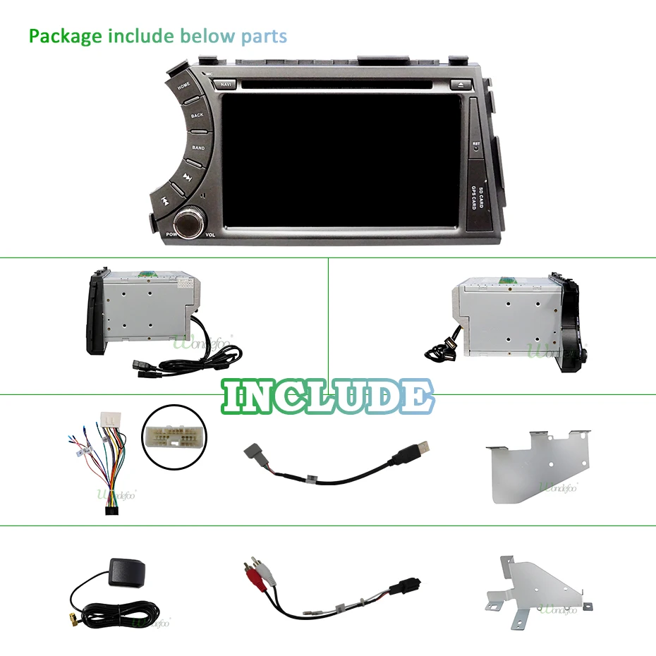 Perfect Android 9.0 DSP IPS 4G 64G AV Output 2 DIN CAR DVD PLAYER For Ssang yong Ssangyong Actyon Kyron GPS Radio Multimedia Screen PC 2
