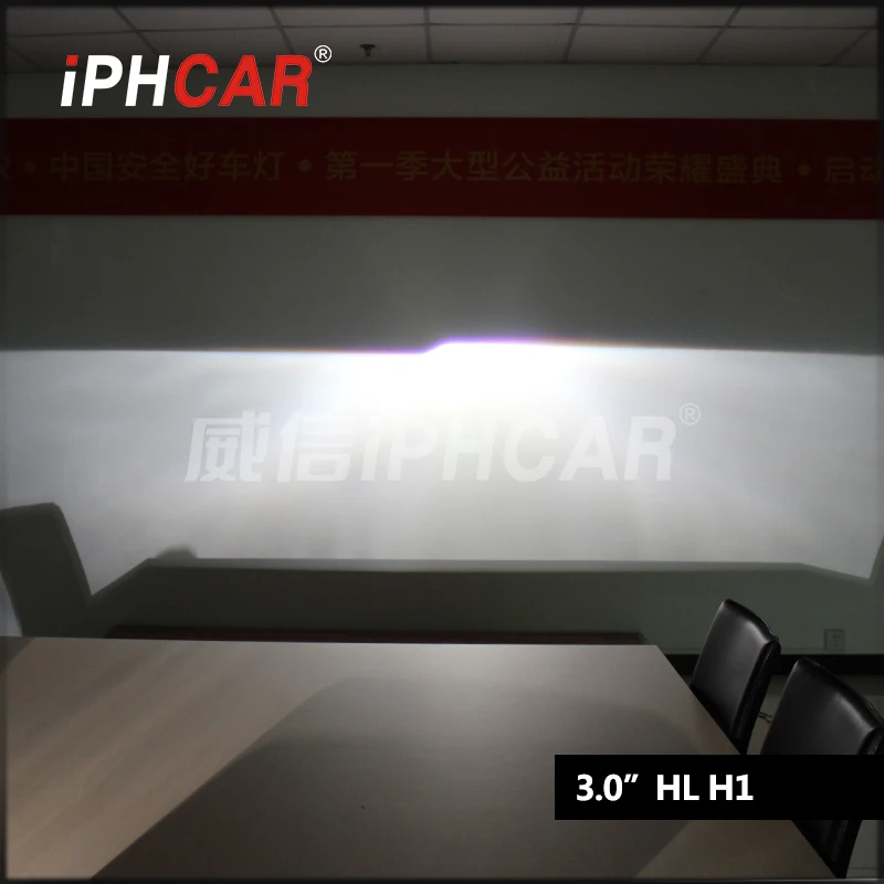 

Free Shipping IPHCAR Car Styling LHD/RHD Hid Bi Xenon Projector Lens with Red Angel Eyes Headlight for Car H1 H7 H11
