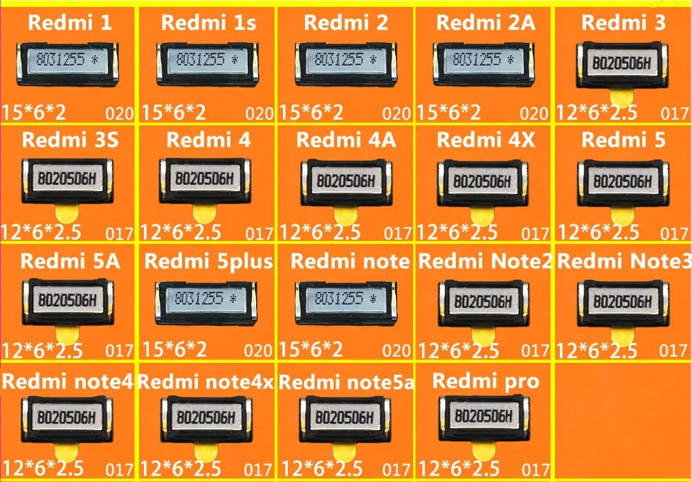 2 шт. Высокое качество для redmi note 4X 5a 3 ушной динамик наушник Xiaomi 4 4A 5A 2A 3S 5plus pro |