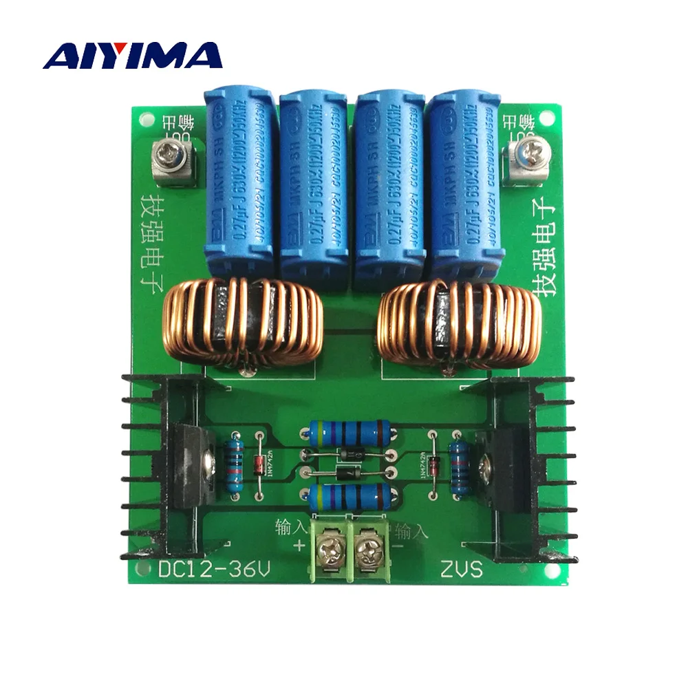 

AIYIMA1Pc Frequency Quenching ZVS Machine 12-36V 20A Voltage PCB Induction High Heating Board Induction Frequency Furnace Module