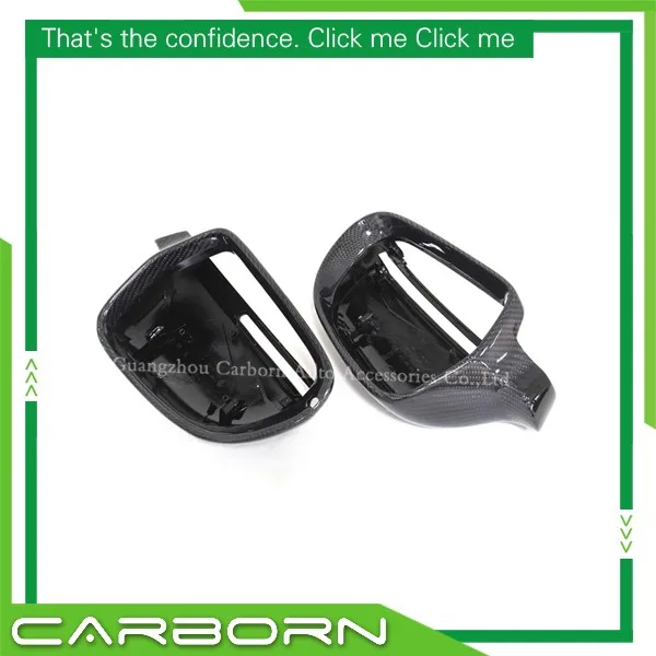 

For Audi A4 B8 2008-2015, A5, A6, Q3 without Turn Light Signal Replacement Carbon Fiber Body Side Rear View Mirror Cover
