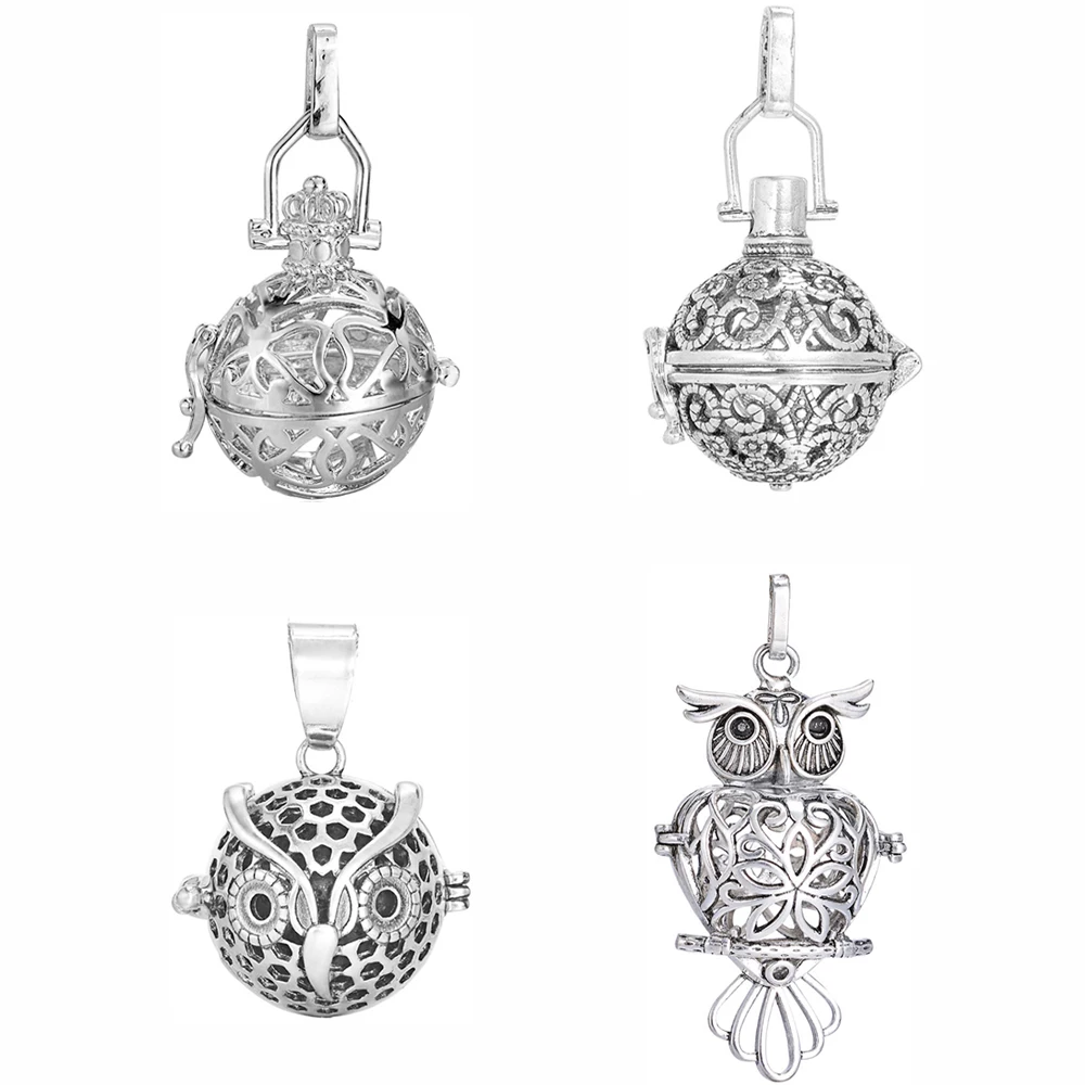 5pcs-Hollow-Ball-Box-Copper-Vintage-Cage-Diffuser-Necklace-Locket-Pendants-For-DIY-Essential-Oil-Perfume