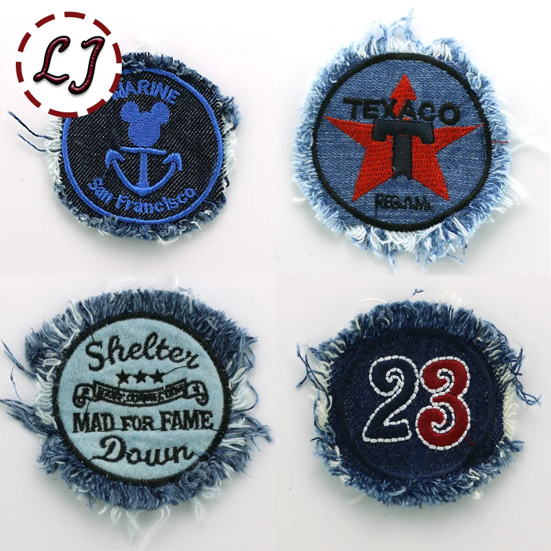 

2015 fashion Free shipping Embroidery Fabrics punk patches Embroidered Sew-On Patch Cloth paste for clothes bag pants DIY