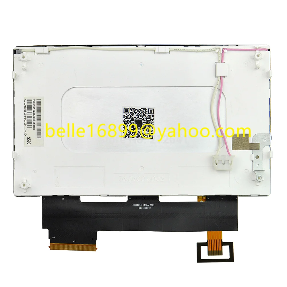 

Free shipping new C065GW03 V0 55 pin LCD display TPO 6.5inch screen + touch panel for Skooda VW RCD510 Car GPS LCD digitizer