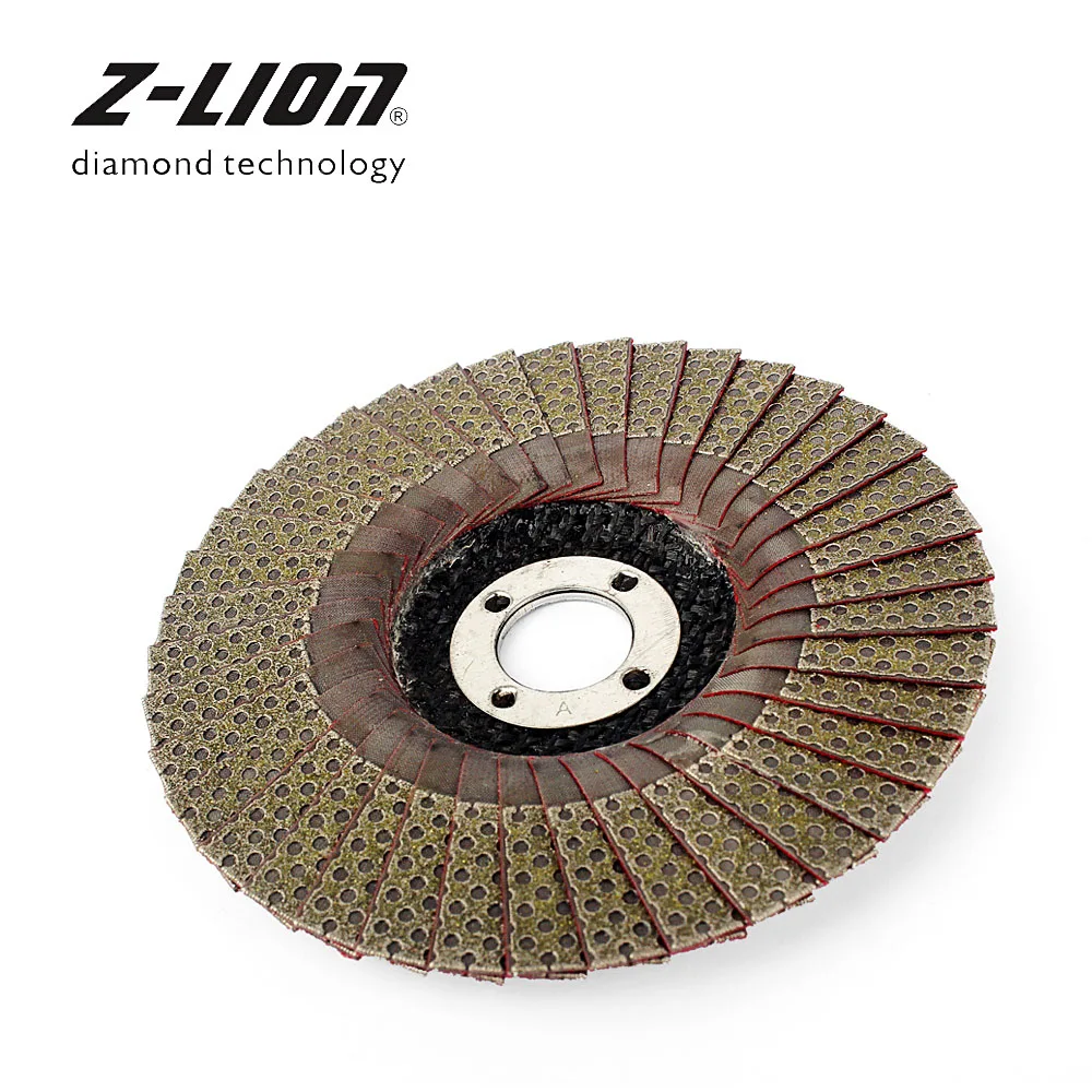 Z-LION 4 Алмазный Полировочный шлифовальный диск откидной диск 100 мм 1 шт. угловая шлифовальная машина шлифовальный диск камень металл пластик абразивный инструмент