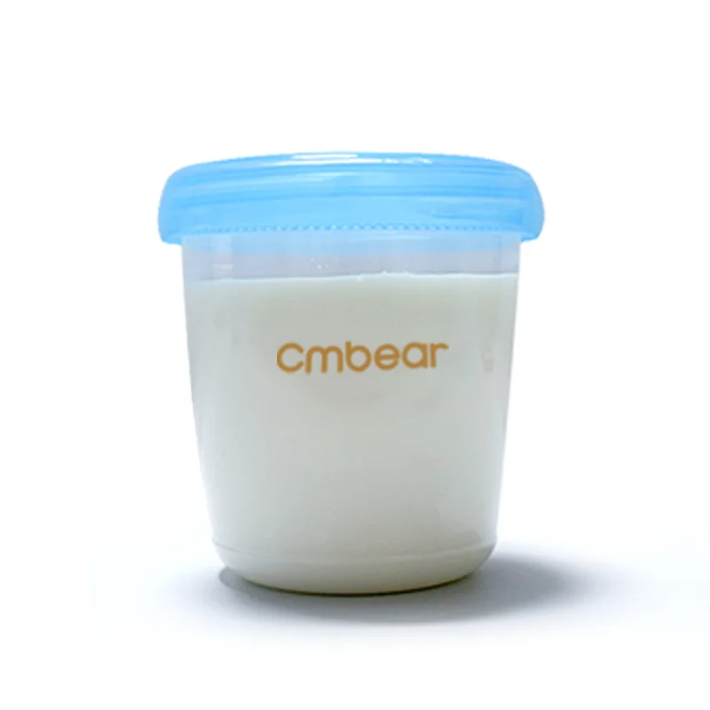 Многоразовые бутылки для хранения грудного молока 4 шт CMbear с интерфейсом и Bipple BPA