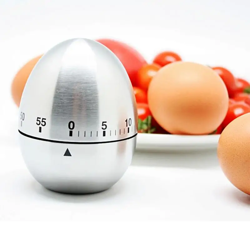 Mechanical Egg Kitchen timer Cooking Timer Alarm 60 Minutes Stainless