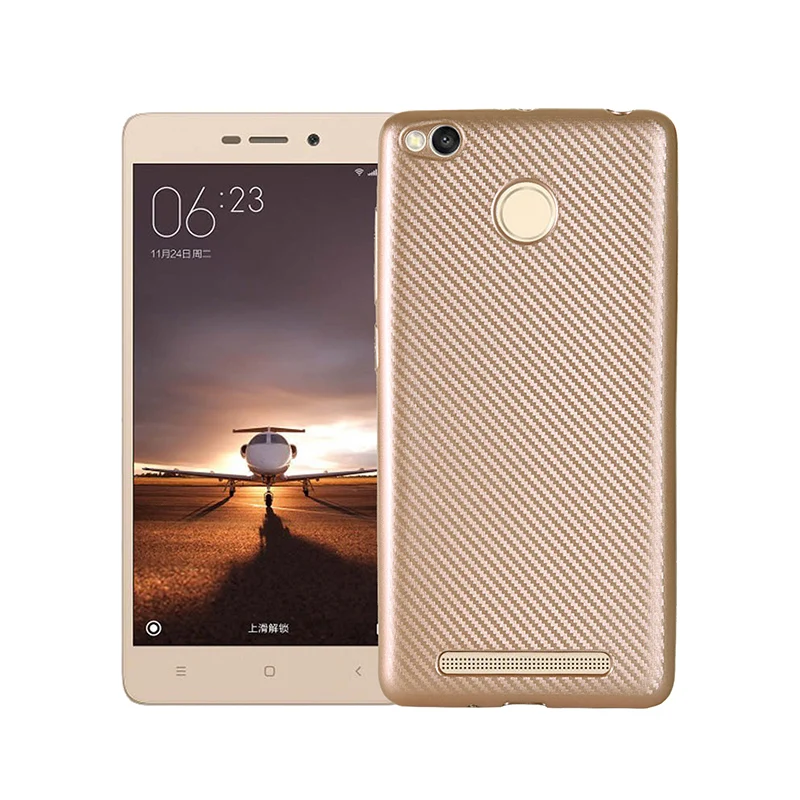 carbon fiber silicone case xiaomi redmi 3s (5)