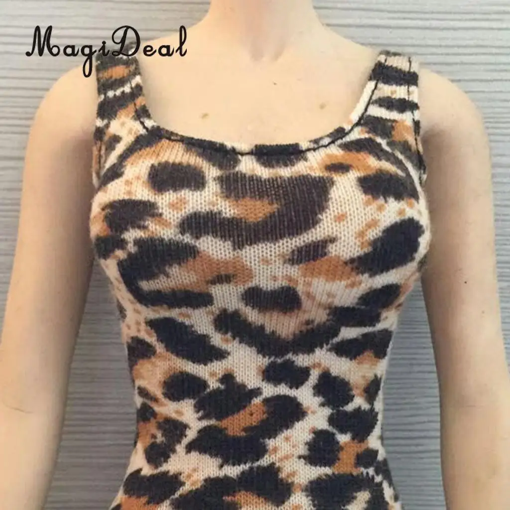 MagiDeal Fashion Cotton 1/6 Package Hip Vest Dress for 12 Inch Female Action Figure Body   Party Evening Clothes 4Colors