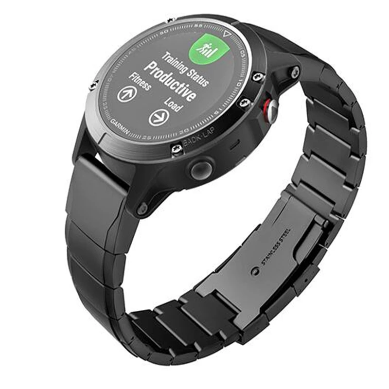 Мм 20 мм 22 мм 26 мм роскошные часы из нержавеющей стали для Garmin Fenix 3/5/55S легко быстро установить Fit Link замена Смарт-часы