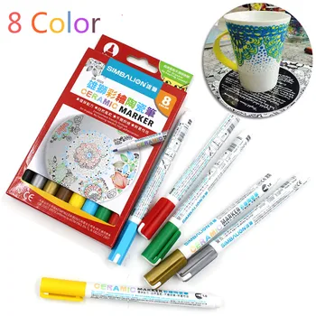 

8Color/Set Markers Pen for Rock Painting - Medium Point, Color Paint Markers for Ceramic Painting DIY Craft Projects Card Making