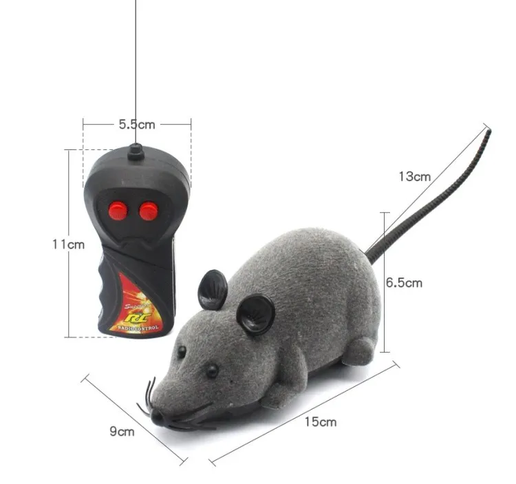 

Radio Remote Control Realistic Fake Mouse RC Mouse RC Prank Toys Insects Joke Scary Trick