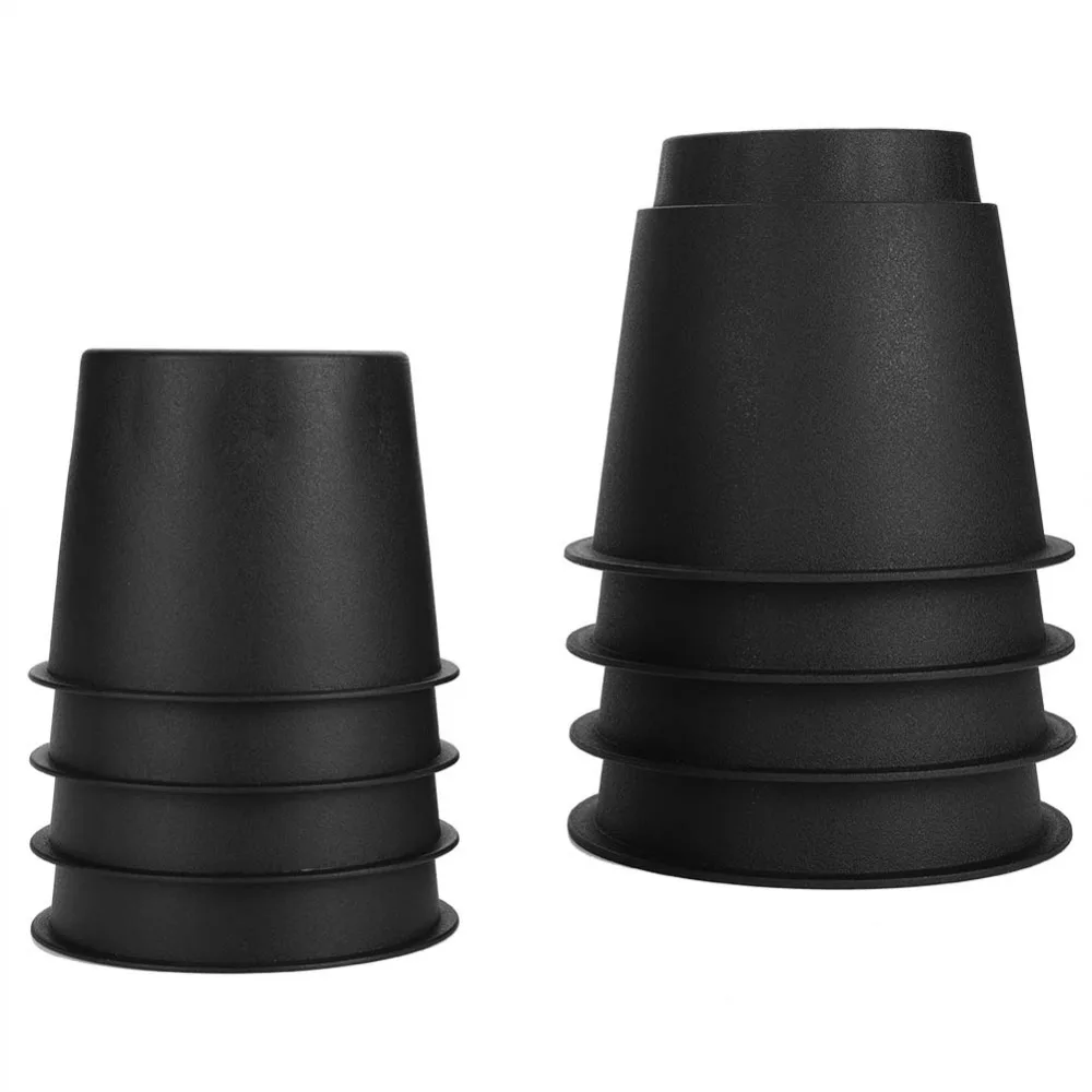 8PCS Furniture Risers Plastic Lift Blocks Elephant Feet for Bed Chair Teapoy