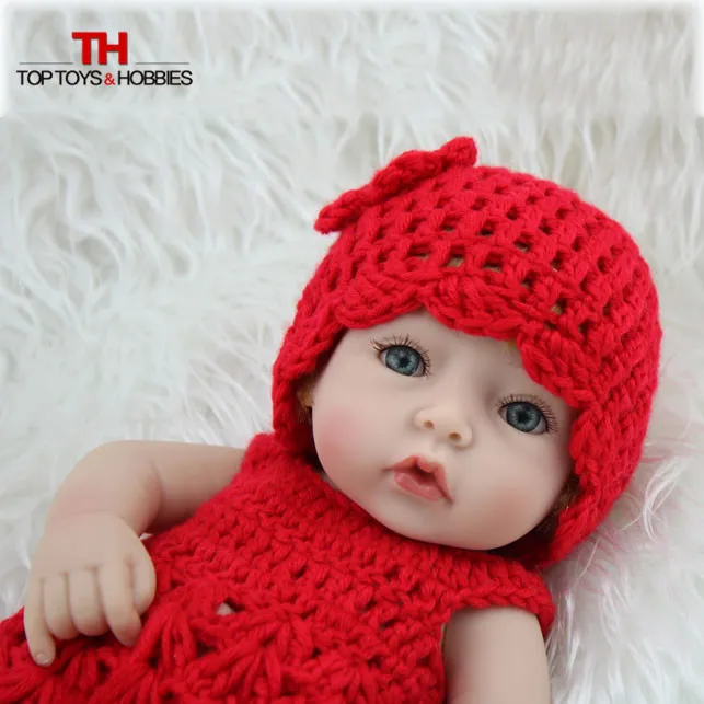 Us 2497 25 Off28cm Doll Reborn Baby Doll Girl Blonde Hair Soft Silicone Body Looking Real Boneca Babies Girls Toys Birthday Gift In Dolls From