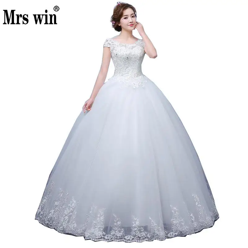 US $63.92 2021 New Vintage Wedding Dresses Mrs Win Short Sleeve Ball Gown Princess Wedding Dresses Vestido De Noiva Robe De Mariee F